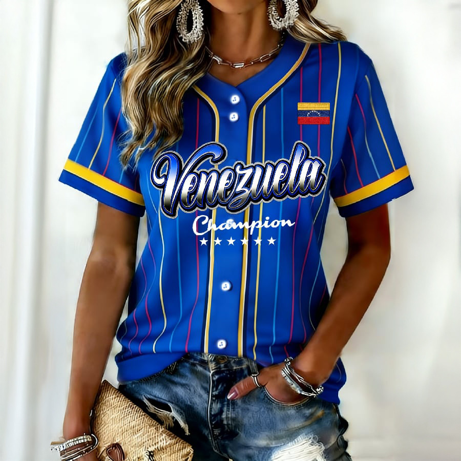Venezuela World Baseball Classic Champions 2026 Jersey WBC Clothes Baseball Gear
