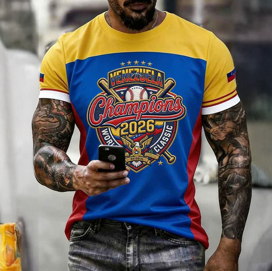 Venezuela World Baseball Classic Champions 2026 T-Shirt Baseball Fan Merch Gift For Husband