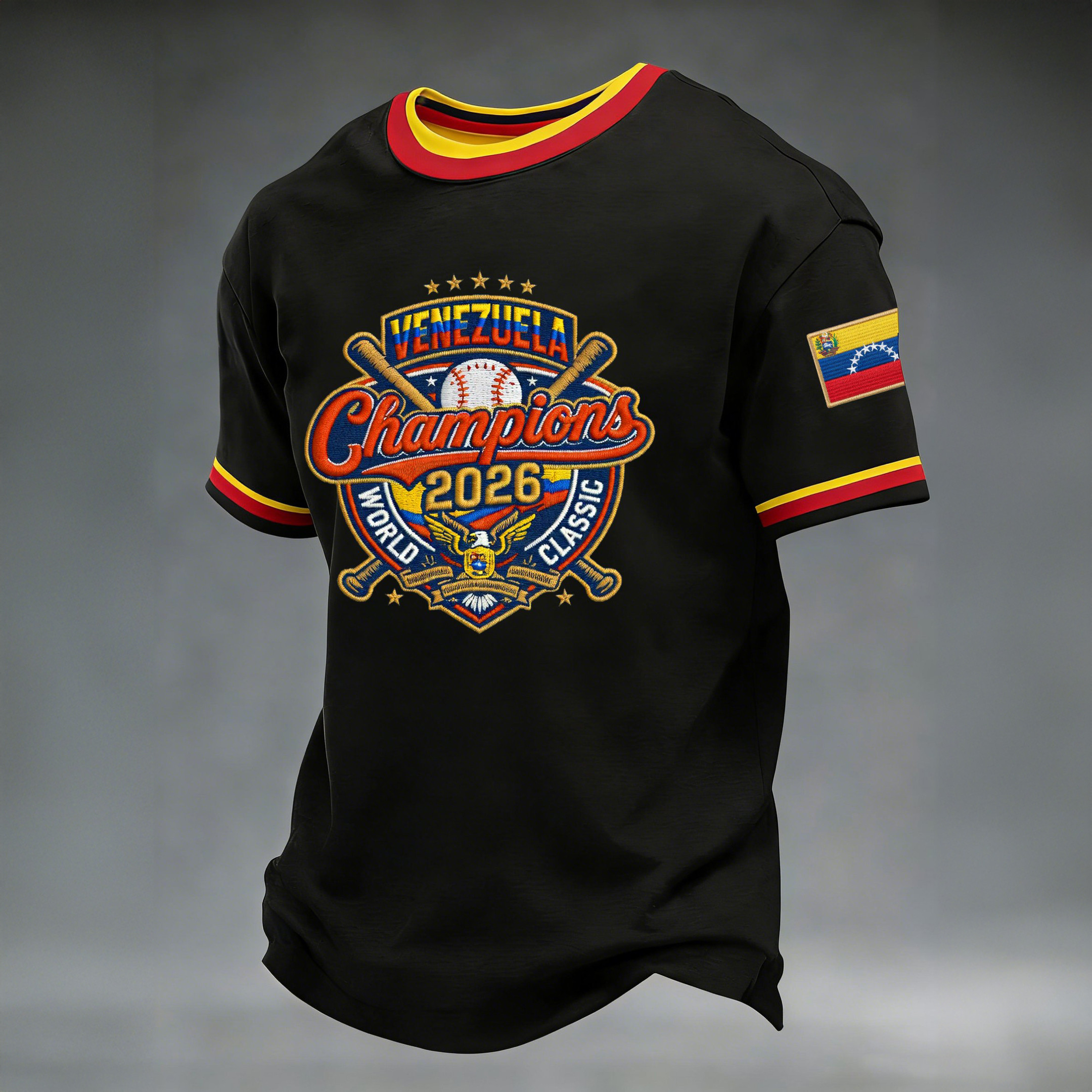 Venezuela World Baseball Classic Champions 2026 T-Shirt Baseball Gear Game Day Lover Gift