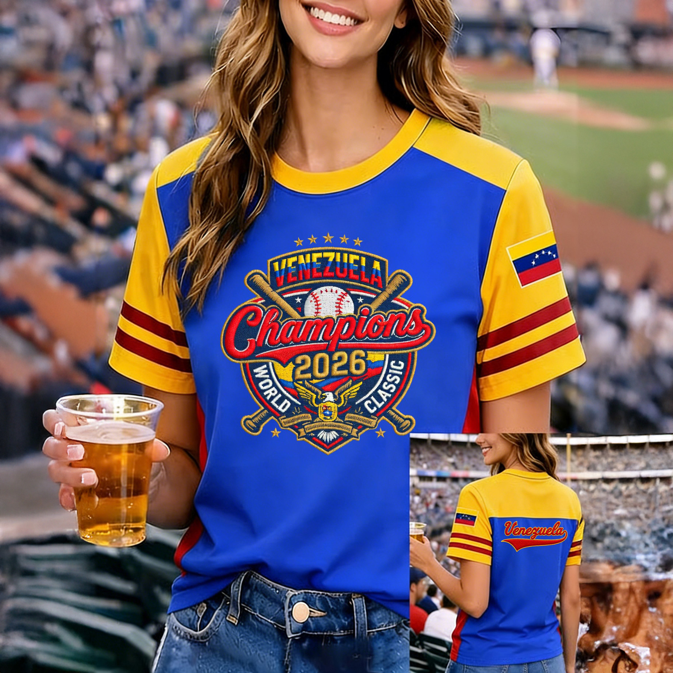 Venezuela World Baseball Classic Champions 2026 T-Shirt Game Day Shirt Baseball Lover Present