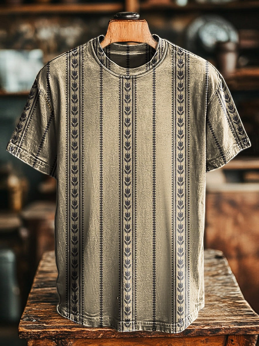 Vertical Stripe T-Shirt Minimalist Graphic Tee Shirt Gift Ideas For Boyfriends