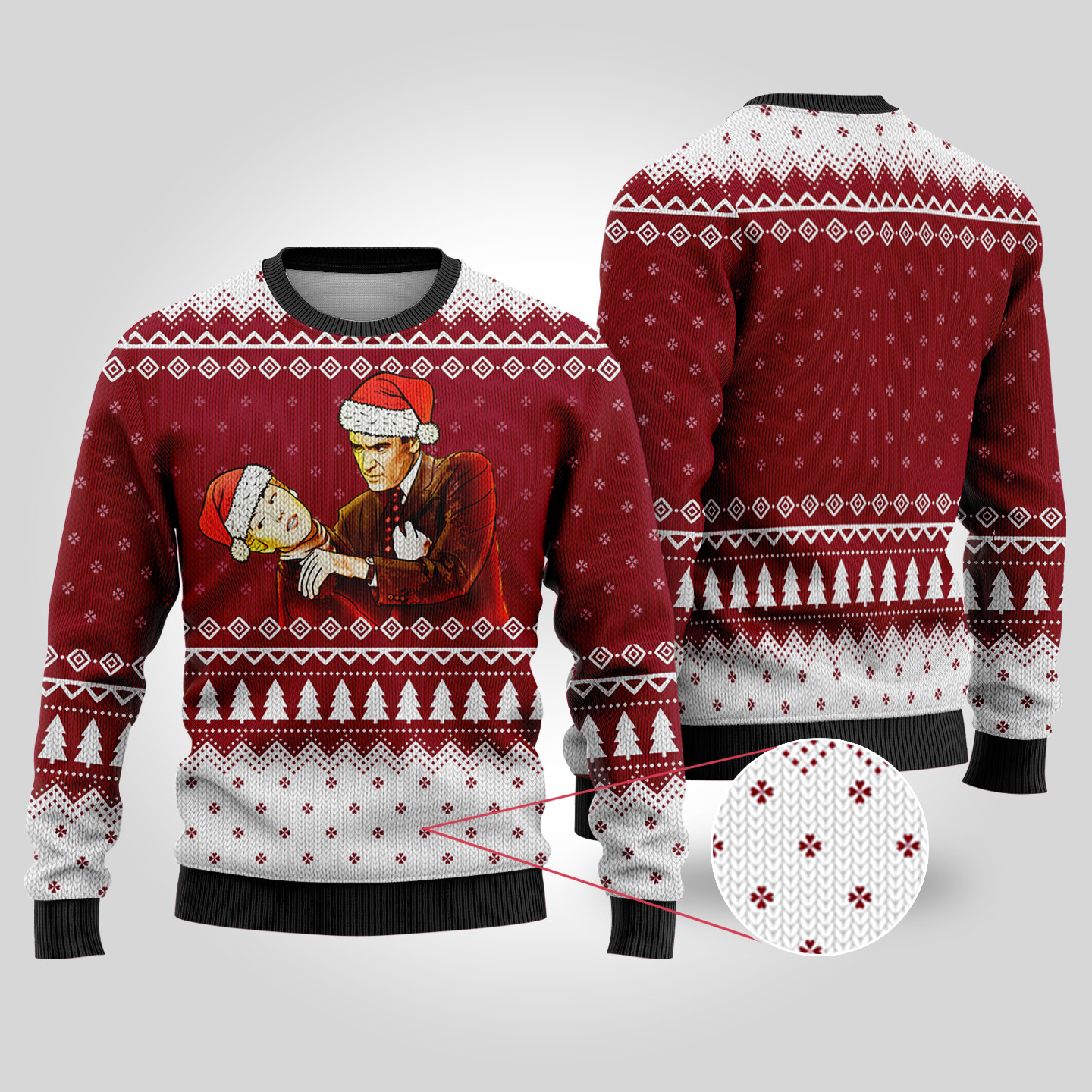 Vertigo Funny Ugly Christmas Sweater Cardinal Red Warm Winter Sweater to Brighten Your Holidays