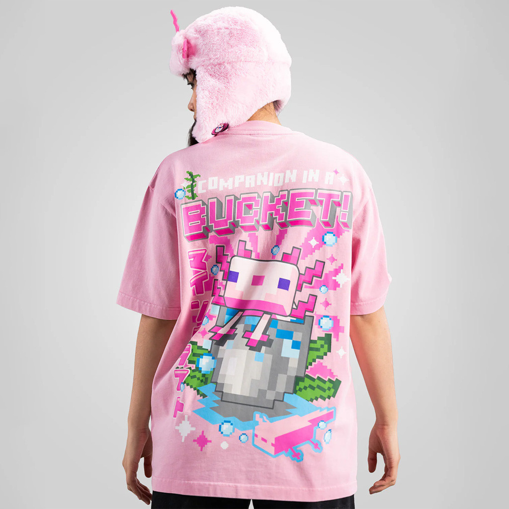 Very Cool X Minecraft Merch Axolotl T-Shirt Companion In A Bucket Shirt Gifts For Girlfriend Very Cool X Minecraft Merch Axolotl T-Shirt Companion In A Bucket Shirt Gifts For Girlfriend