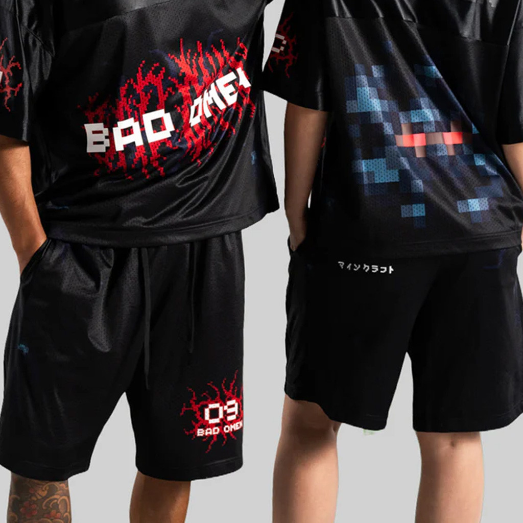 Very Cool X Minecraft Merch Bad Omen Shorts Gift Ideas For Husband Very Cool X Minecraft Merch Bad Omen Shorts Gift Ideas For Husband