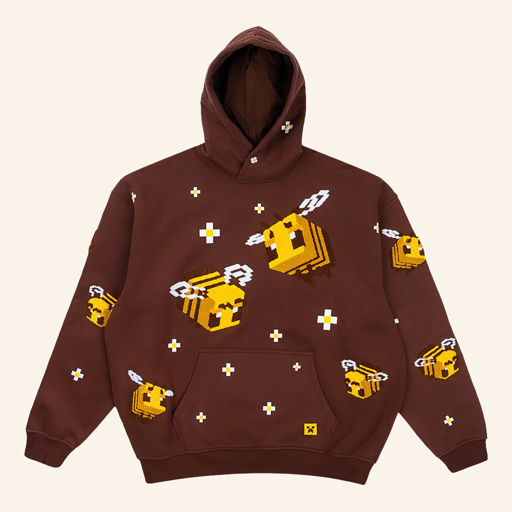 Very Cool X Minecraft Merch Bee Hoodie Best Gifts For Boyfriend
