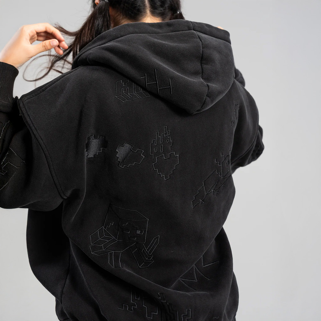 Very Cool X Minecraft Merch Sketch Zip Hoodie Birthday Presents For Girlfriend