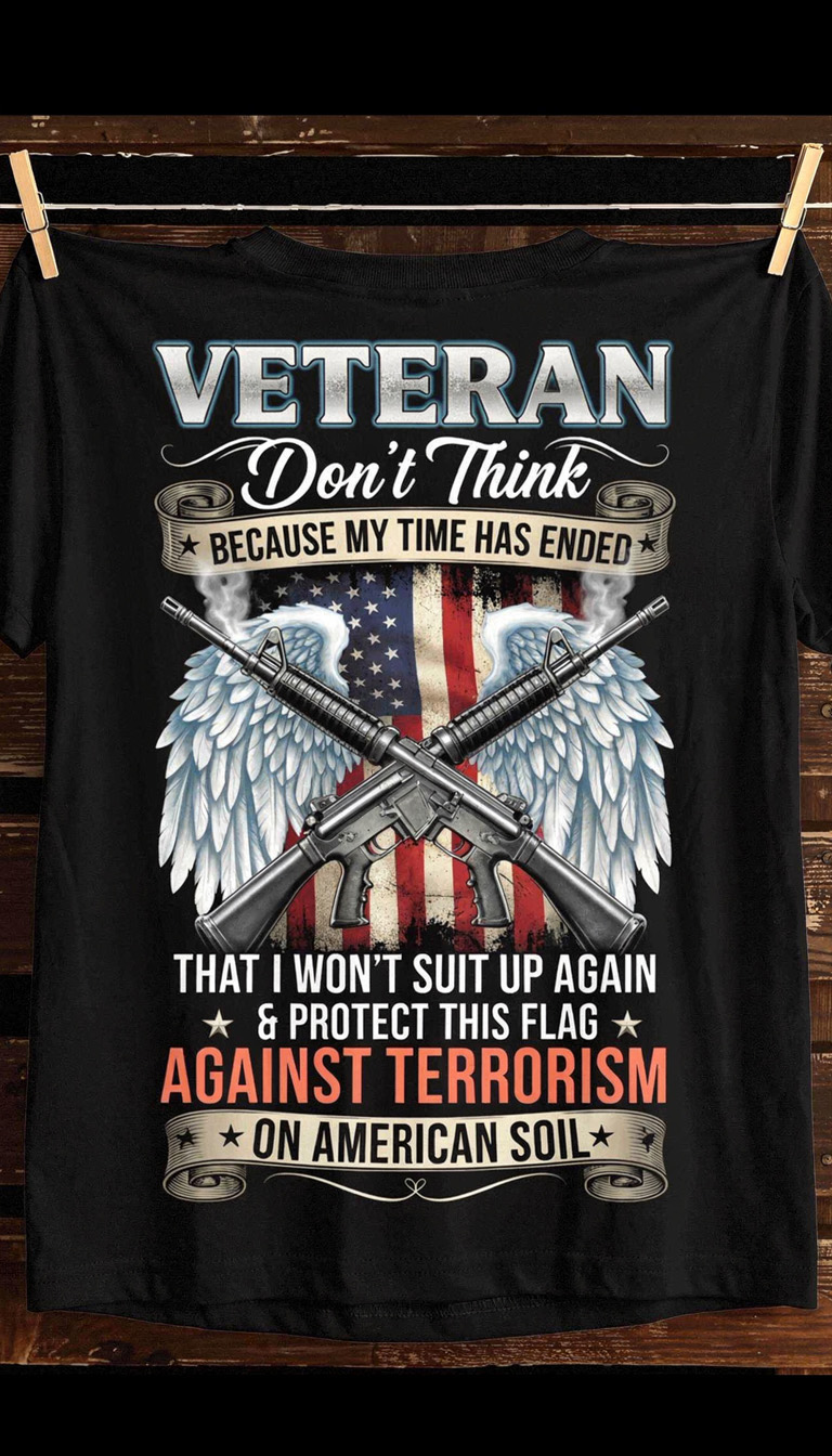 Veteran Against Terrorism T Shirt 1776 2026 250th Anniversary Patriotic Tribute Gift For Him