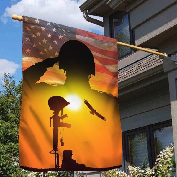 Veteran Day Flag Remembering Our Veterans Patriotic Memorial Presents Flag