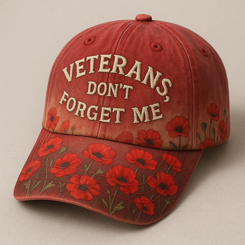 Veteran Don't Forget Me Hat Military Remembrance Memorial Gifts For Veterans
