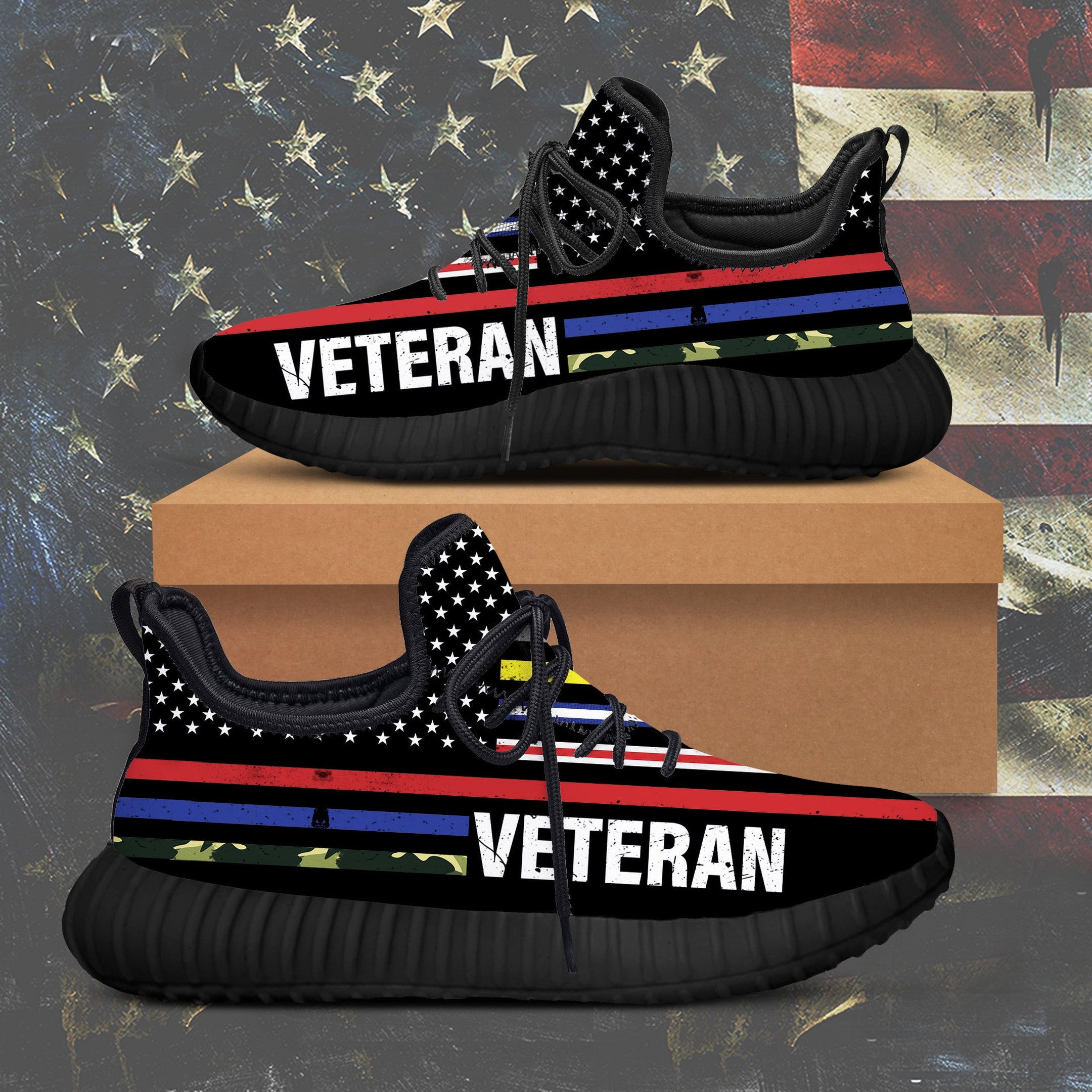 Veteran First Responders Flag Sneakers Proud Veterans Patriotic Shoes Merchandise Veteran First Responders Flag Sneakers Proud Veterans Patriotic Shoes Merchandise