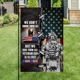 Veteran Flag We Don't Know Them All American Soldier 11-2021 Home Decor Gifts For Patriots