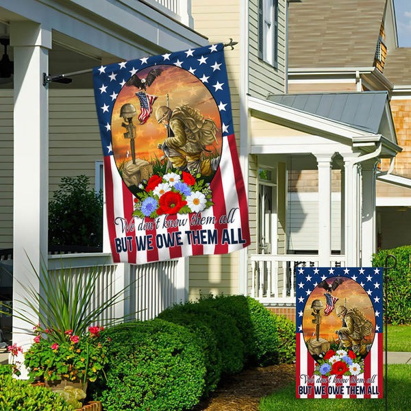Veteran Flag We Don't Know Them All But We Owe Them All Memorial Day Gift Ideas