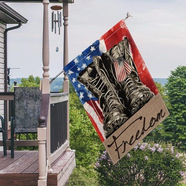 Veteran Freedom Flag Boots Picture Graphic American Flag Veterans Day Gift Ideas
