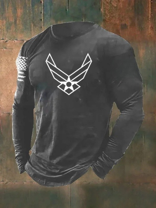 Veteran Long Sleeve Shirt American Flag Military Clothing Gifts For Him
