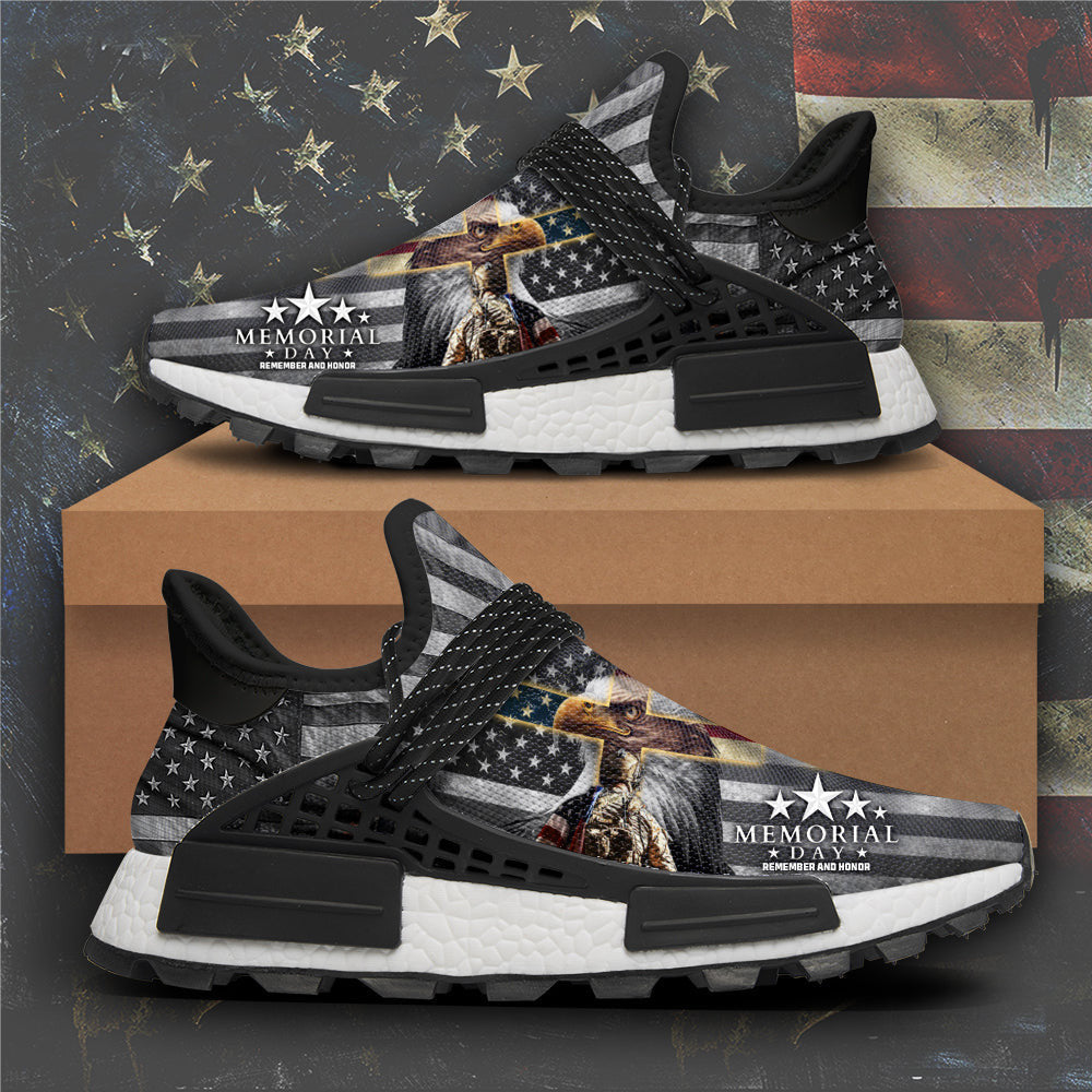 Veteran Memorial Day Remember And Honor Sneakers Patriotic Eagle Cross Christian Veteran Shoes Veteran Memorial Day Remember And Honor Sneakers Patriotic Eagle Cross Christian Veteran Shoes