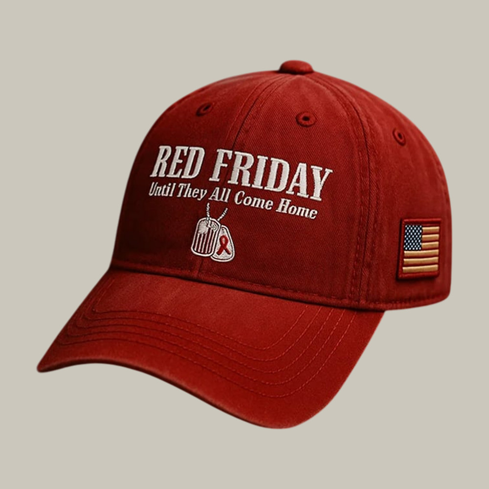 Veteran Red Pride Hat On Fridays We Wear Red Baseball Cap Cool Gift For Old Vet