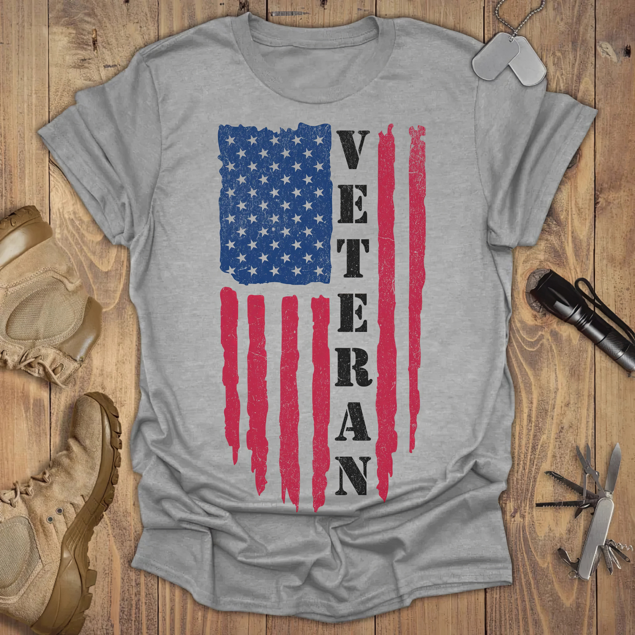 Veteran T-Shirt USA Patriotic Military Tees Gifts For Mother