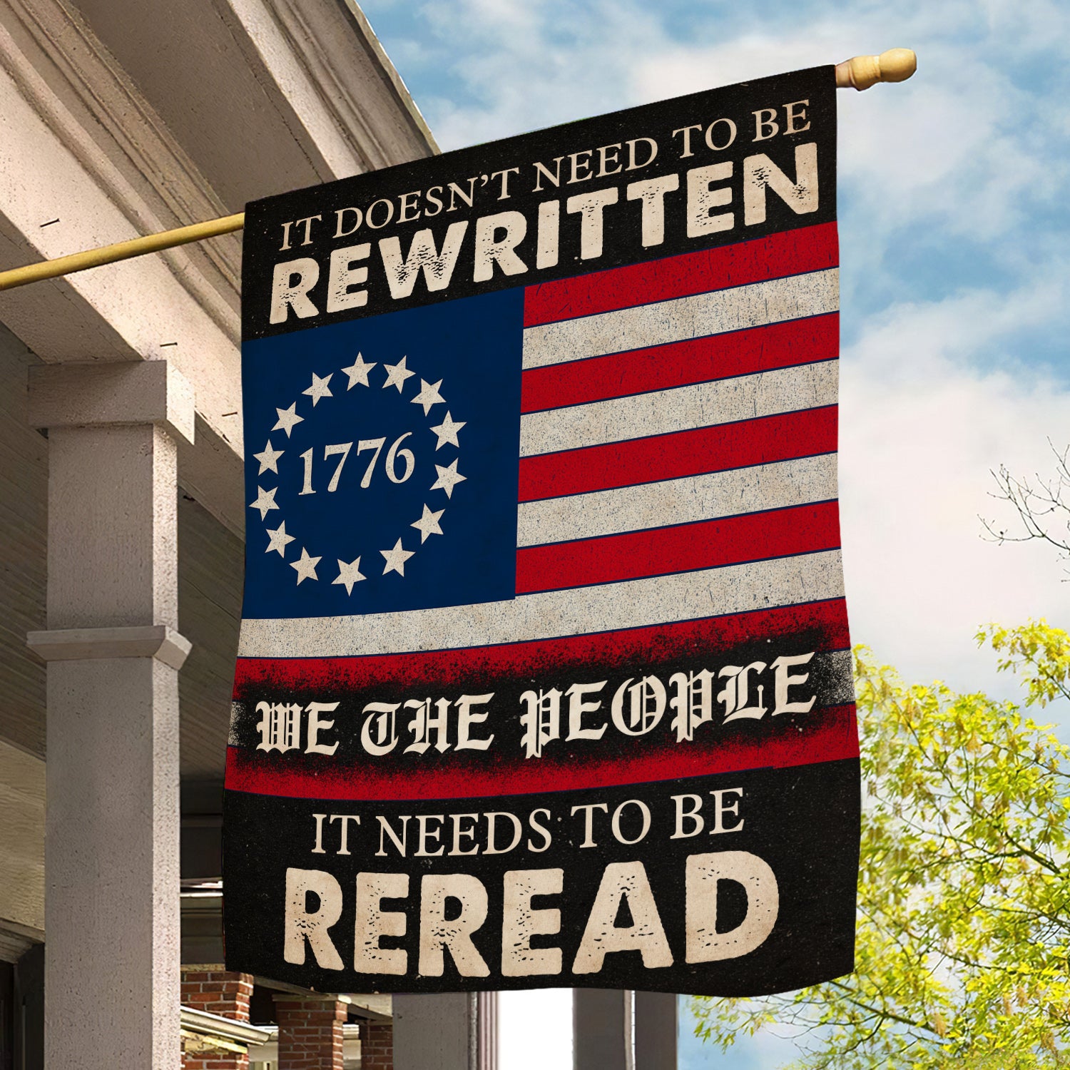 Veterans Day Garden House Flag It Needs To Be Reread Usa Yard Flag Gift For Patriots