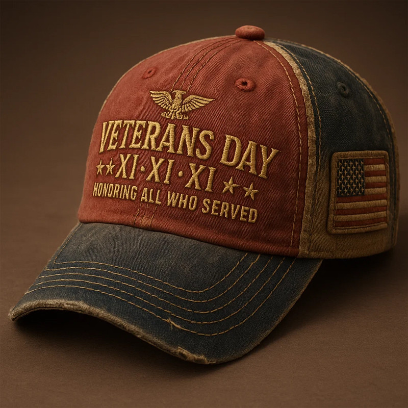 Veterans Day Honoring All Who Served Hat American Flag Hat Veteran Gift Ideas