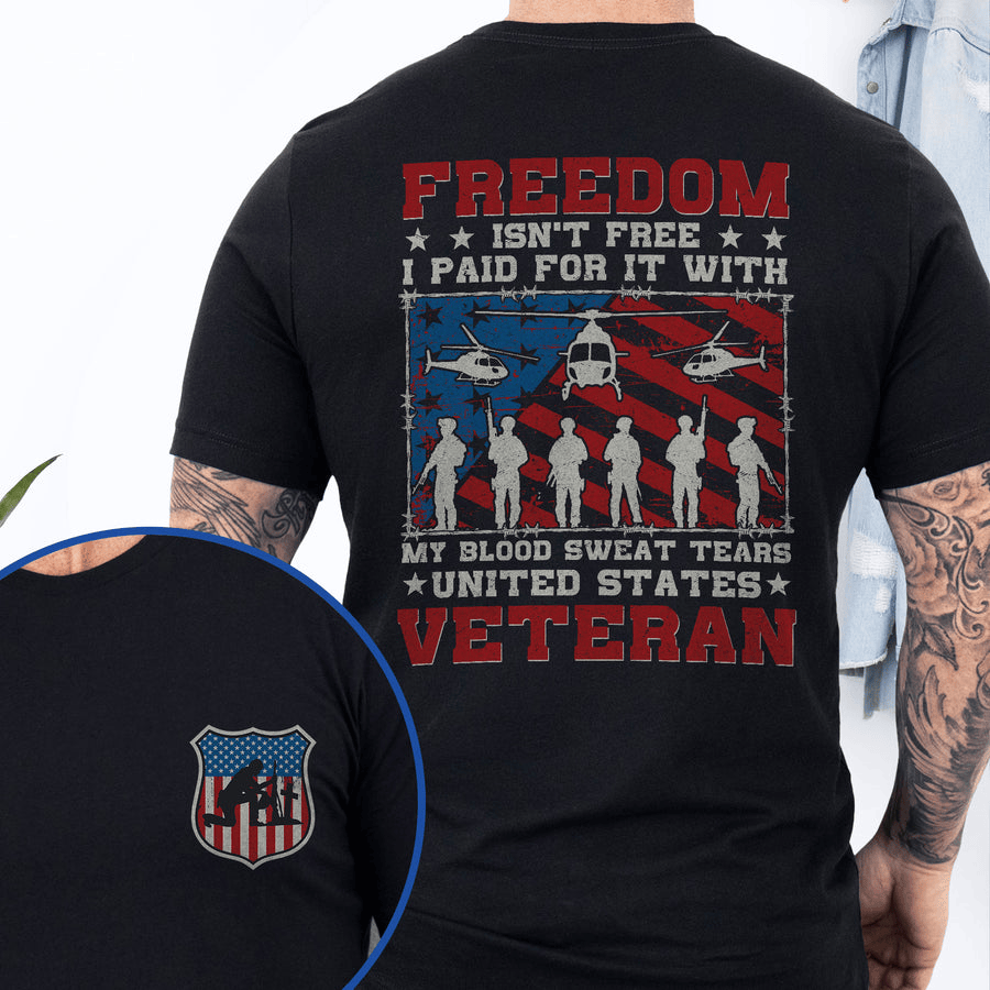 Veterans Day T-Shirt Veteran Freedom Isn't Free Shirt Gifts for Veterans Day
