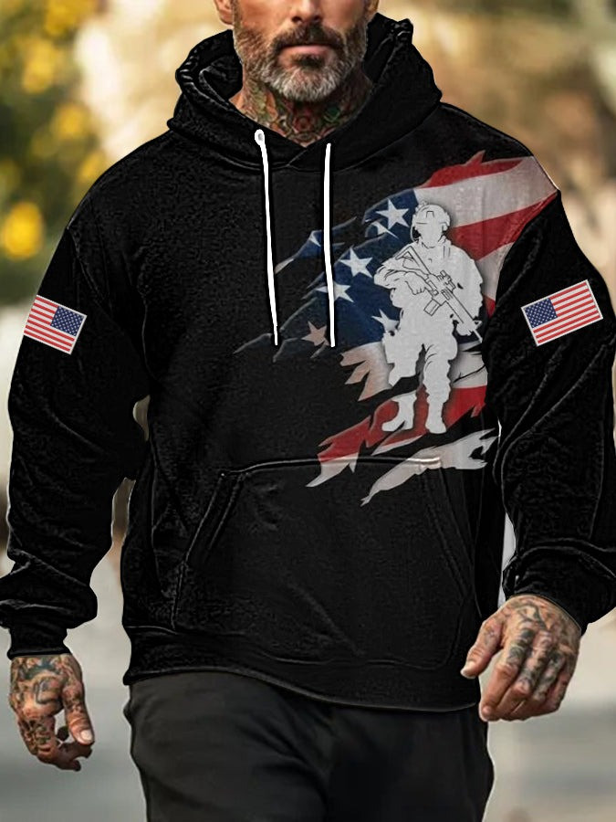 Veterans Hoodie American Flag Military Veterans Day Clothing Hoodie Patriotic Gifts