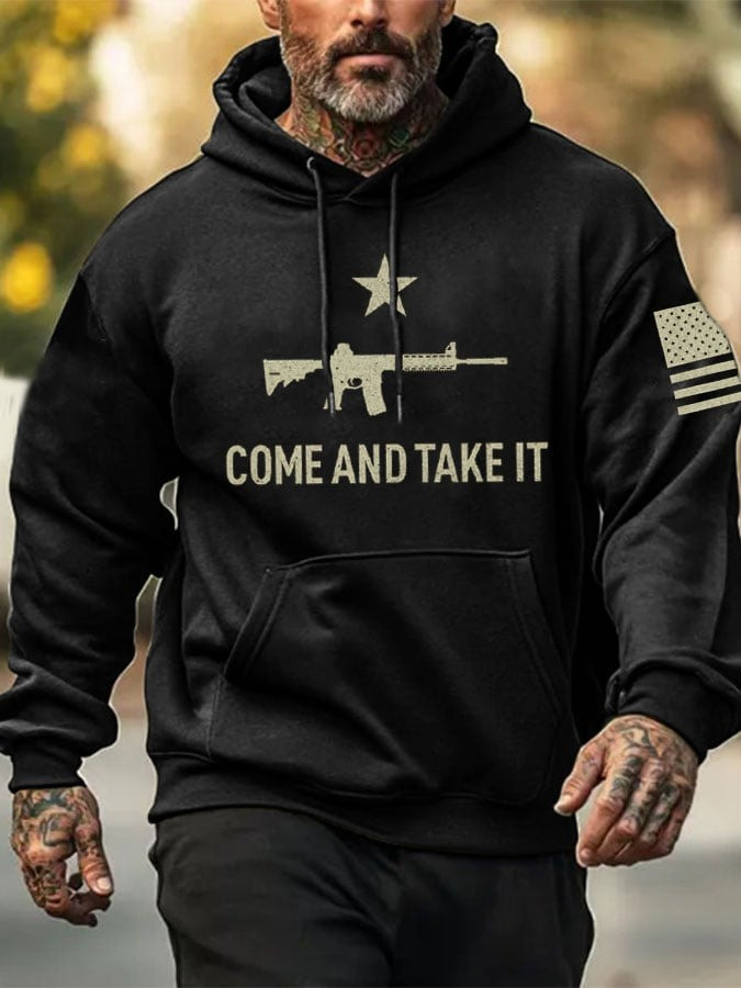 Veterans Hoodie Come And Take It American Flag Clothing Hoodie Patriotic Gifts