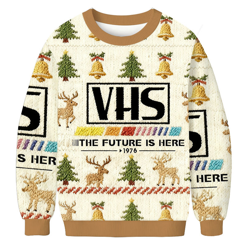 VHS 1976 Vintage Christmas Ugly Sweatshirt Funny Xmas Party Outfit Gift Ideas VHS 1976 Vintage Christmas Ugly Sweatshirt Funny Xmas Party Outfit Gift Ideas