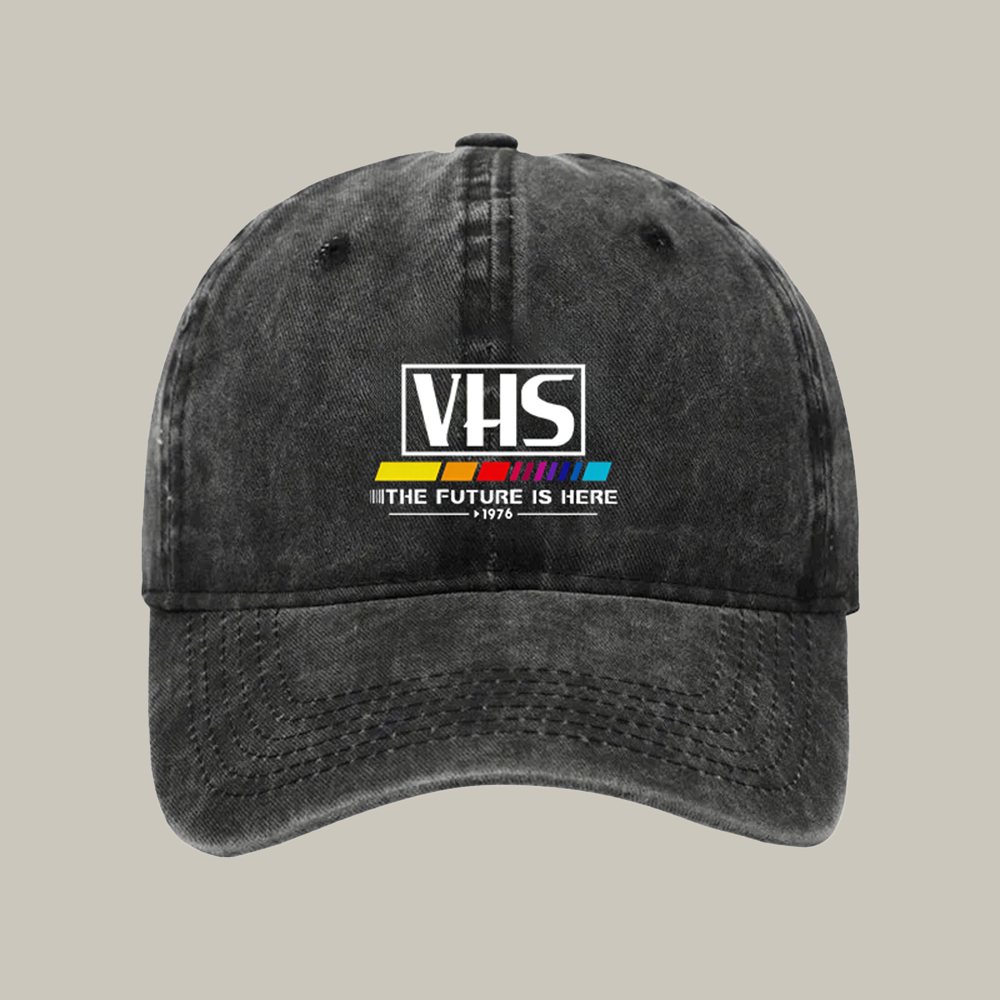 VHS 1976 Vintage Washed Cap Cool Ball Cap Christmas Presents For Dad From Daughter
