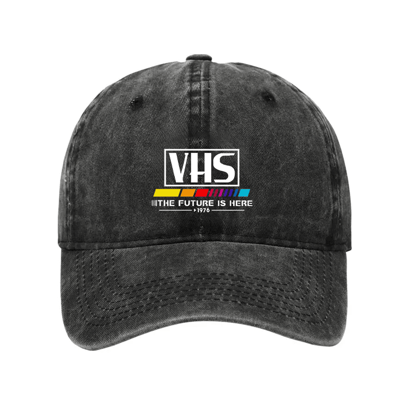 Vhs 1976 Vintage Washed Hat The Future Is Here Vintage Baseball Cap Gift For Him