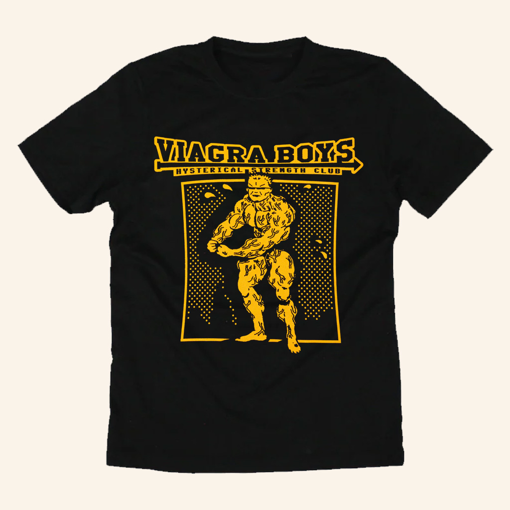 Viagra Boys Merch Hysterical Strength Club T-Shirt Christmas Ideas For Him