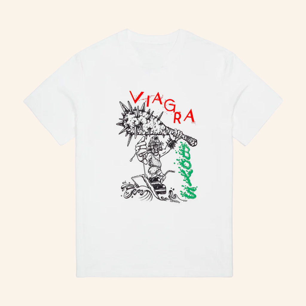 Viagra Boys Merch Surf White T-Shirt Music Related Gifts For Guys Viagra Boys Merch Surf White T-Shirt Music Related Gifts For Guys