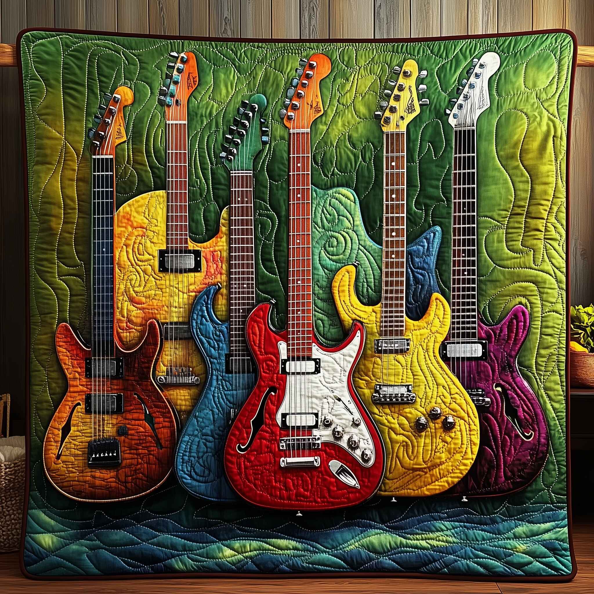 Vibrant Chord Quilted Blanket Best Couch Throw BlanketGifts For Someone Who Likes Yoga
