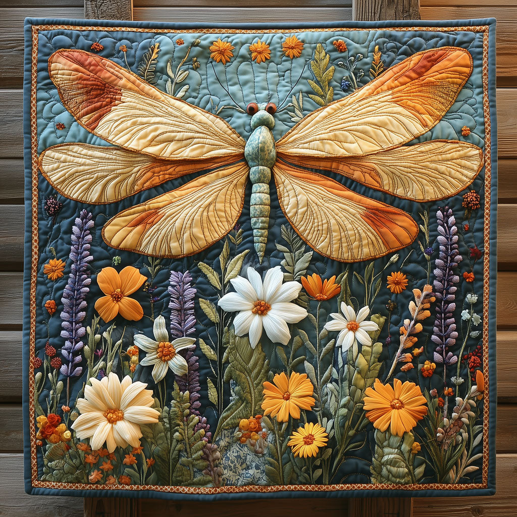 Vibrant Dragonfly Quilt Lightweight Quilt Blanket for Year-Round Comfort