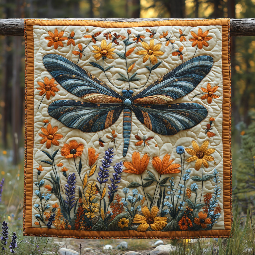 Vibrant Dragonfly Quilt Lovely Quilt Blanket Gift for Holiday Celebrations