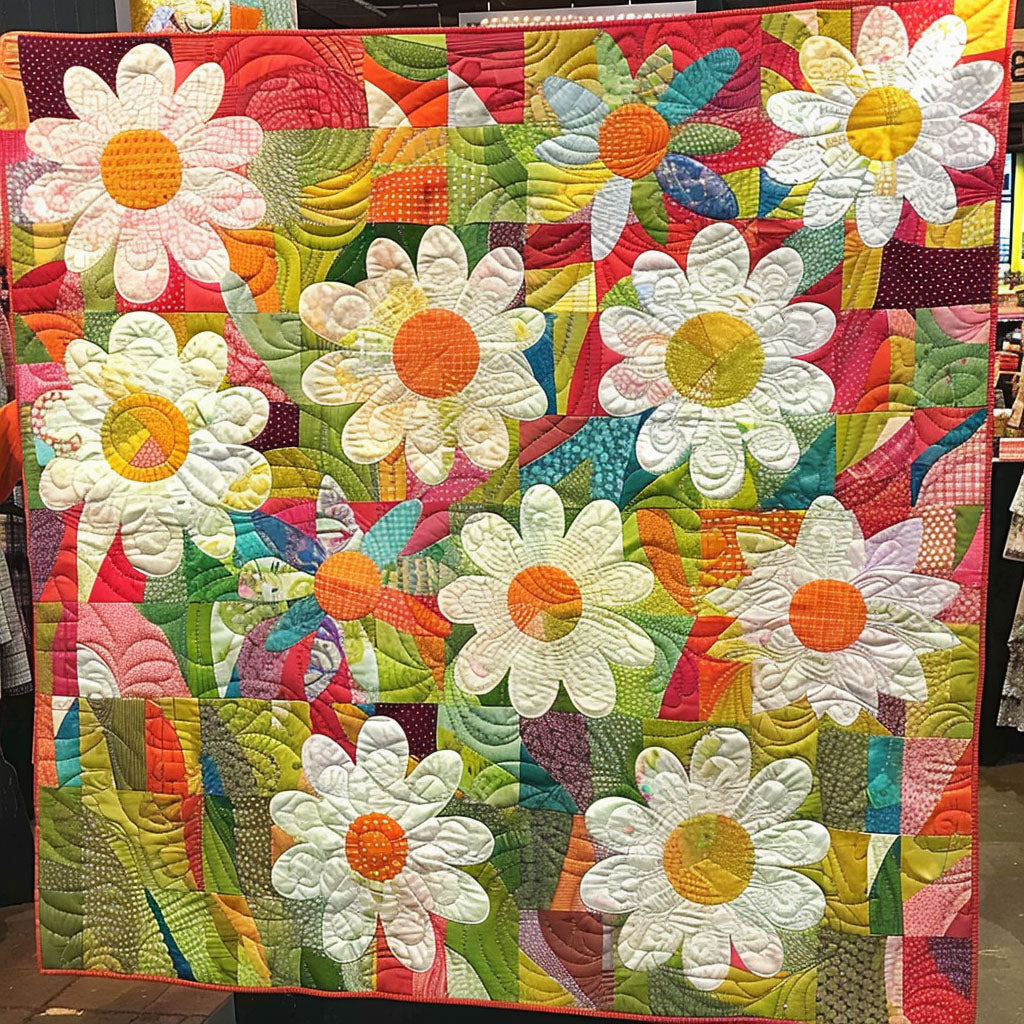 Vibrant Garden Quilted Blanket Presents For Flower Lovers