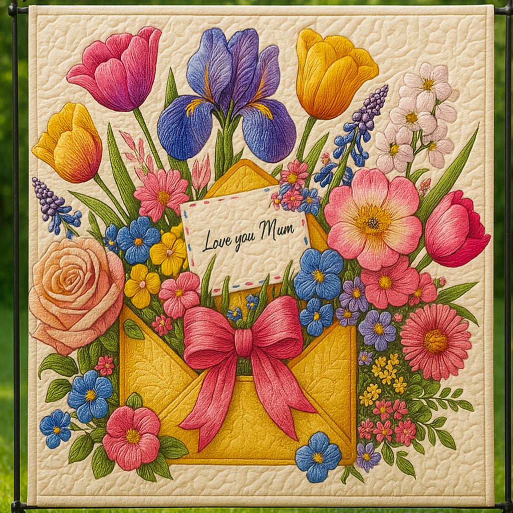 Vibrant Love Quilted Blanket Sofa Couch Throw Blanket Great Christmas Gifts For Mom