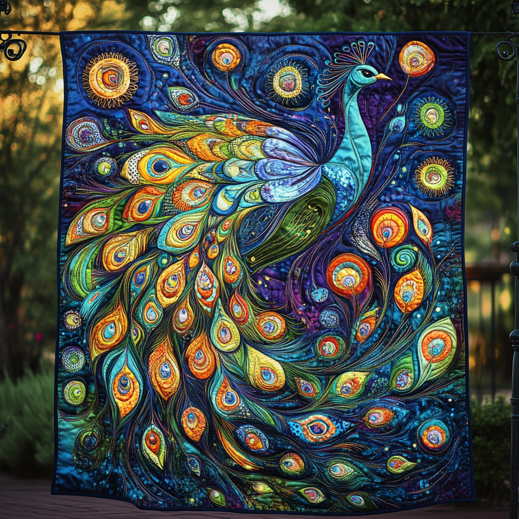 Vibrant Majesty Quilted Blanket Gift Ideas For Bird Lovers
