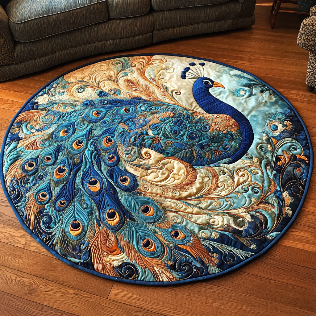 Vibrant Quilted Round Mat Christmas Decor For Entryway Christmas Gifts For The Farmer