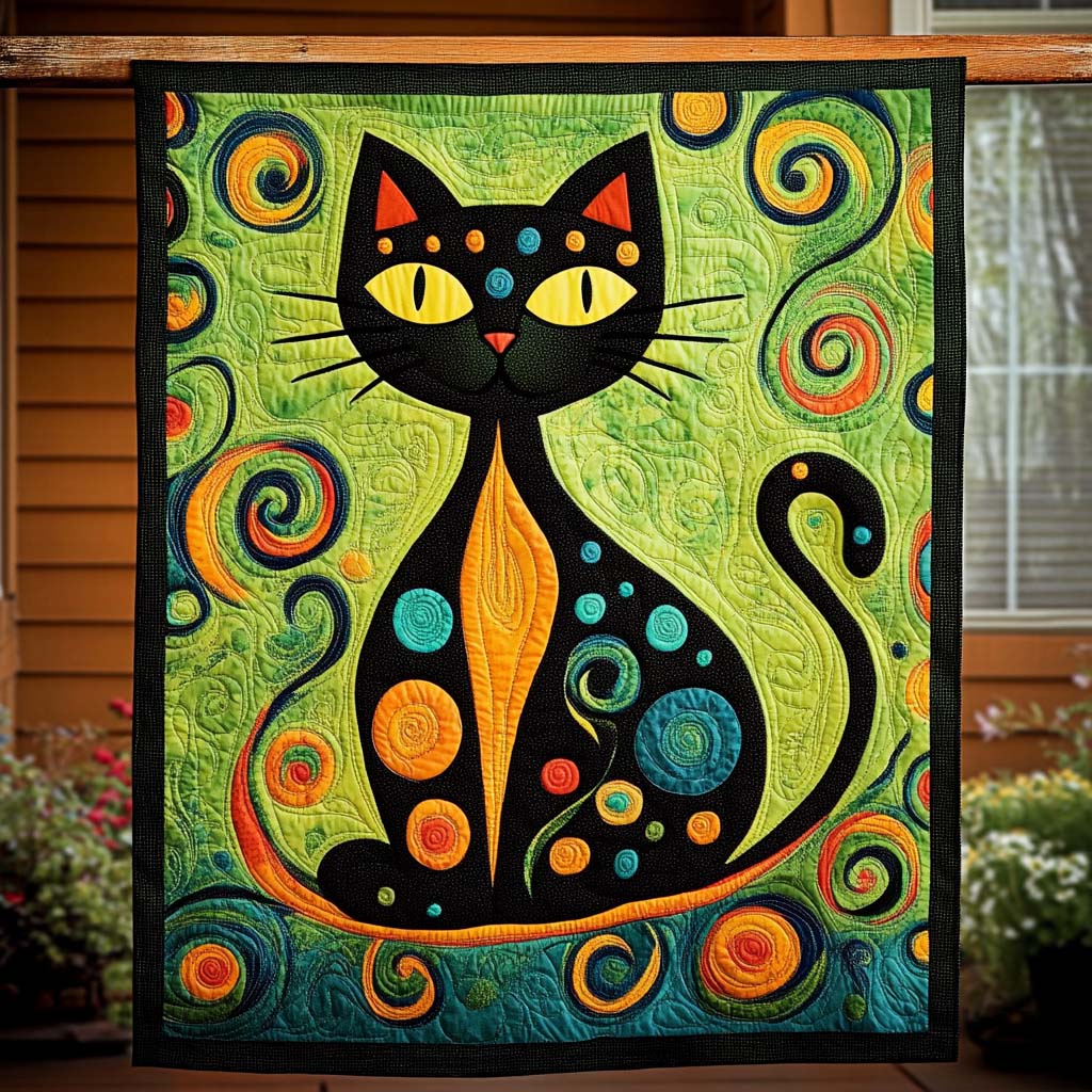 Vibrant Whiskers Quilted Blanket Cute Blankets For Her