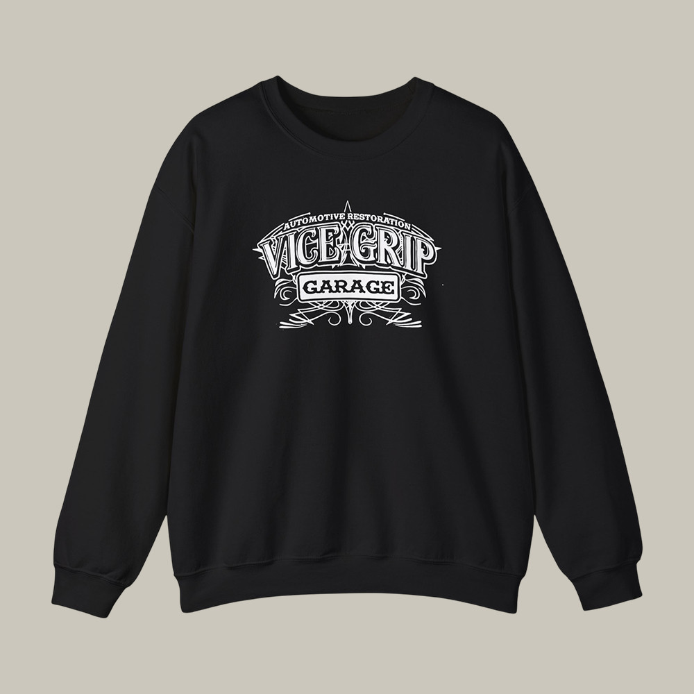 Vicegripgarage Automotive Estoration Sweatshirt Vice Grip Garage Apparel Derek Bieri Fans