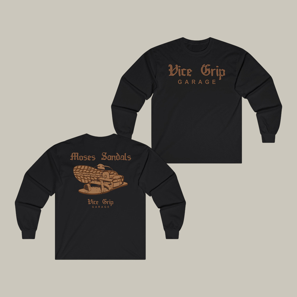 Vicegripgarage Moses Sandals Long Sleeve Shirt Vice Grip Garage Apparel Present For Derek Bieri Fans