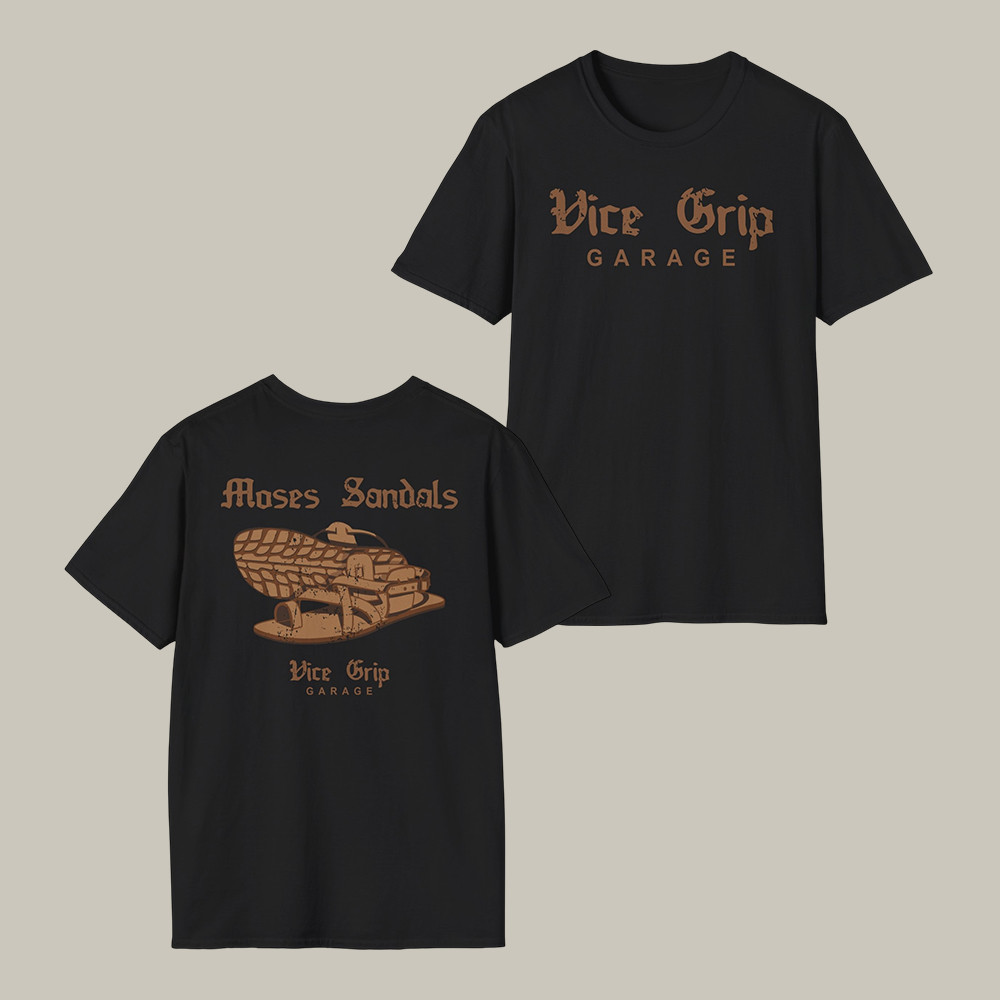 Vicegripgarage Moses Sandals T-Shirt Automotive Youtube Fan Merch Gift For Derek Bieri Lovers