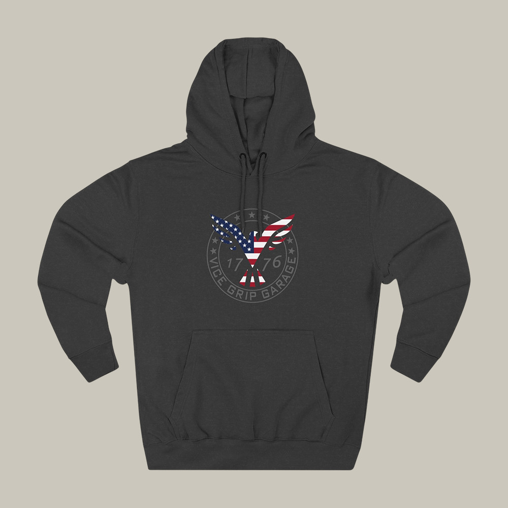 Vicegripgarage Patriotic Flying Eagle Hoodie Derek Bieri Apparel Present For VGG Lovers