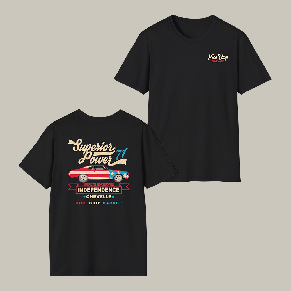 Vicegripgarage Superior Power Independence T-Shirt Youtuber Fan Merch Derek Bieri Lover Present