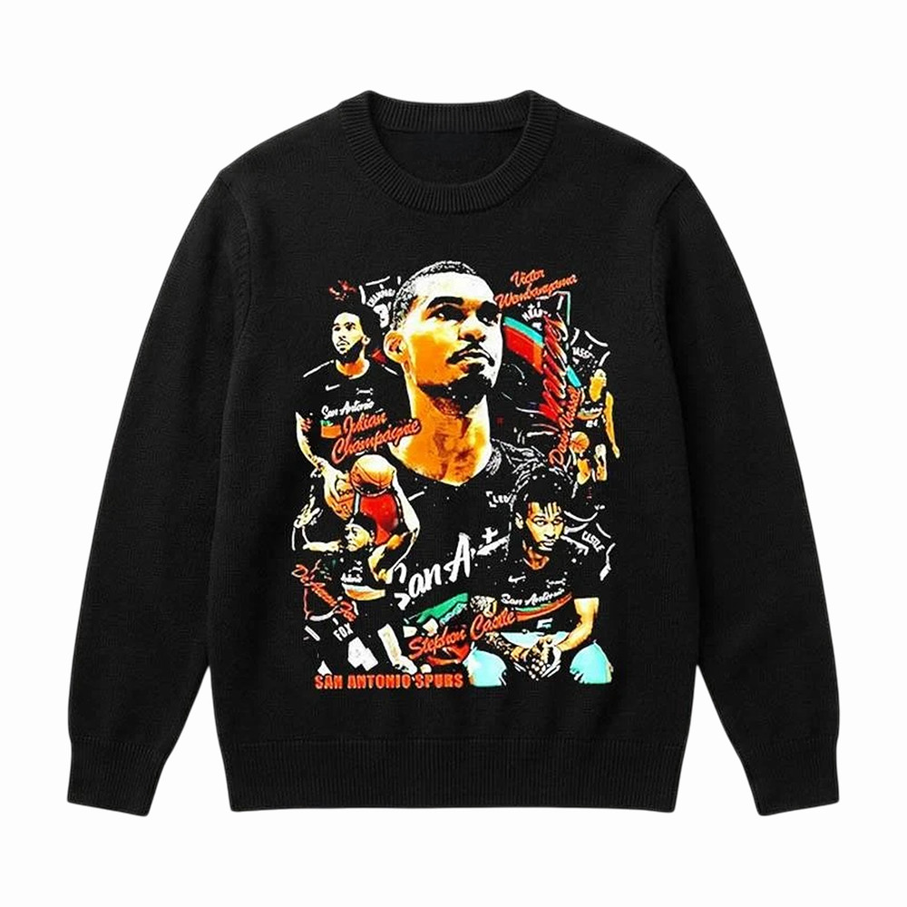 Victor Wembanyama Merch San Antonio Spurs Players Collage Sweatshirt Gift For Longtime Fans