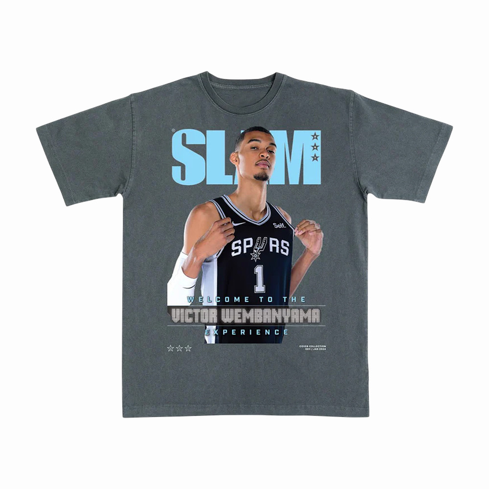 Victor Wembanyama Merch Victor Wembanyama Welcome To The Experience SLAM Cover T-Shirt Gift Ideas