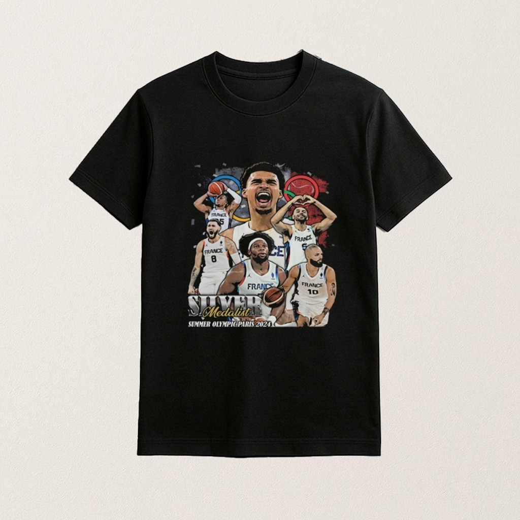 Victor Wembanyama Silver Medalist Shirt Best Gifts For Basketball Lovers