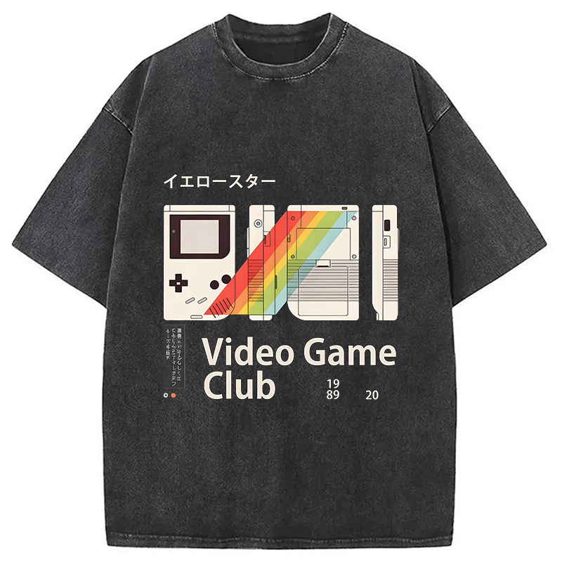 Video Game Vintage Japanese Washed T-Shirt Retro Humor Outfit Idea Gifts For Best Friend Video Game Vintage Japanese Washed T-Shirt Retro Humor Outfit Idea Gifts For Best Friend