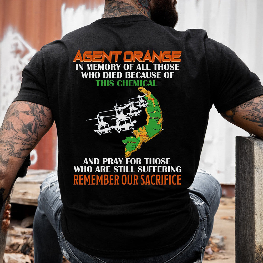 Vietnam Veteran Agent Orange In Memory Of All Those Shirt Vietnam Veteran Gifts