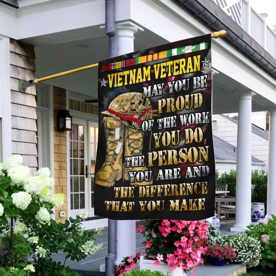 Vietnam Veteran Graphic Flag Vietnam War Veteran Flag Patriotic Gift For Supporters